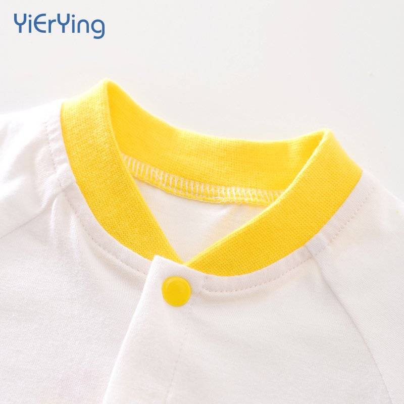 Baby Bodysuit Summer Thin Cute Baby Short Sleeve Knitted Casual Comfortable Outwear Fashion
