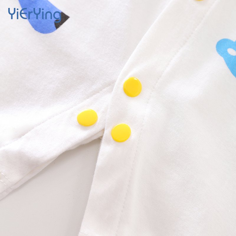 Baby Bodysuit Summer Thin Cute Baby Short Sleeve Knitted Casual Comfortable Outwear Fashion