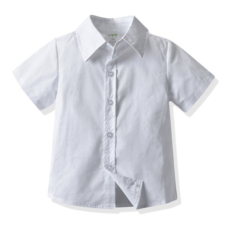 SUM146 Baby Little Boys Summer Outfit Shirt Bowtie Vest Suspender Pants Shorts Gentleman Set Overalls Clothes