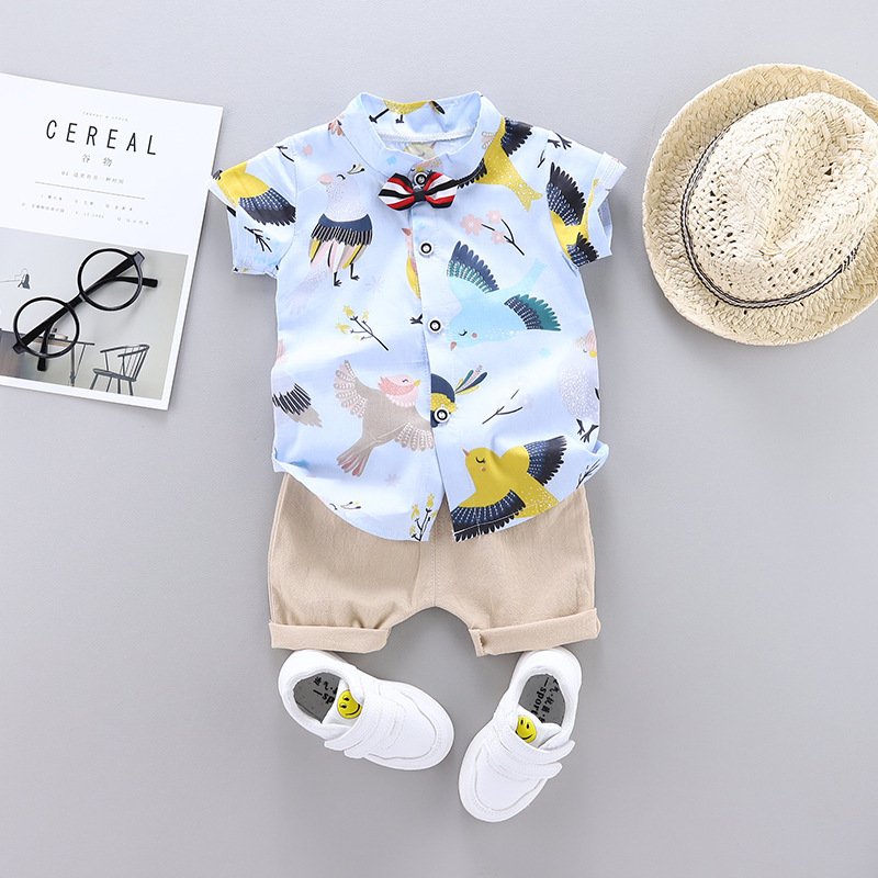 YT022 Best Selling Kids Outdoor Fashion Baby Clothes Sets Summer Causal Children Boys Clothing Sets