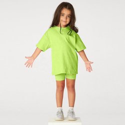 Cotton Kids Cycling Wear Summer Biker Shorts Sets Boys Girls Outfits Two Piece Clothing Set