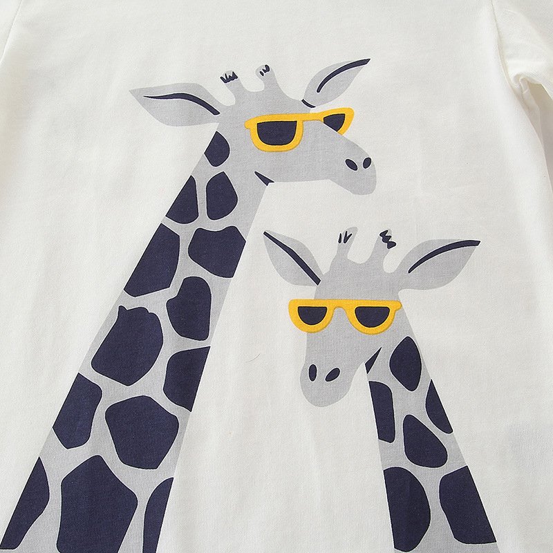 Summer Newborn Baby Clothes Set Short Sleeve T-shirt Short Cotton Cartoon Children Baby Boys' Clothing Sets