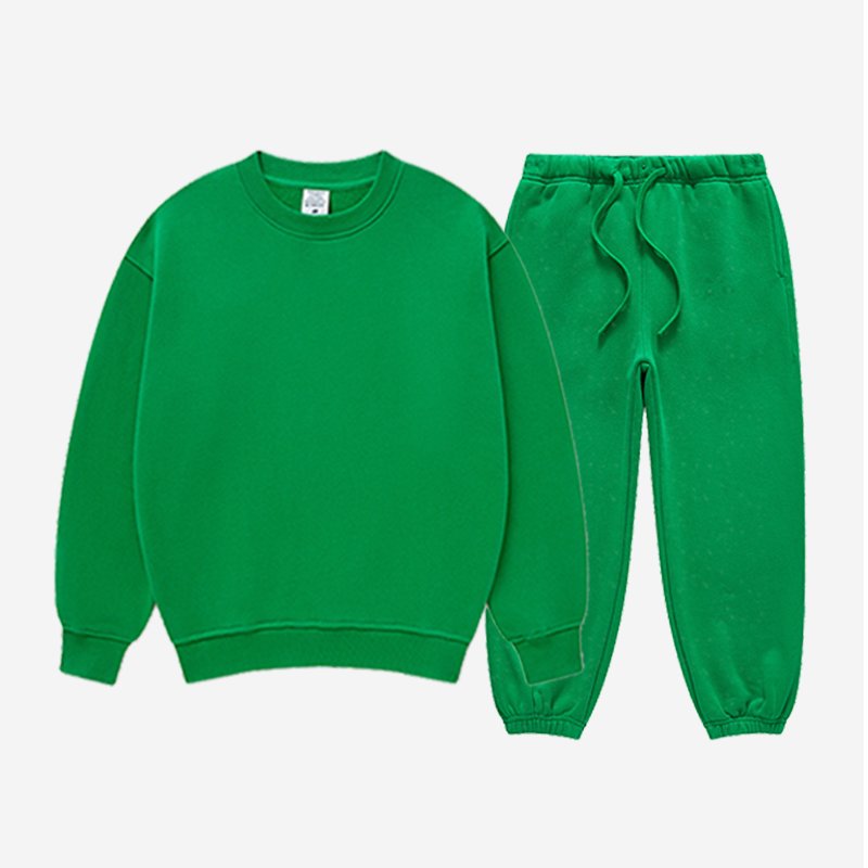 Conyson Custom Logo Autumn Spring Kids Tracksuits Children's Solid Color Sweatsuit Set Long Sleeve Boys Girls Clothing Sets