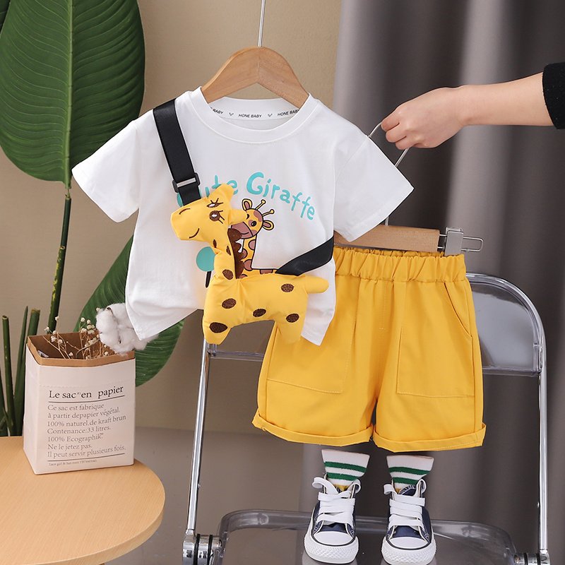 Fashionable Children's Clothing Set for 3-8 Years Printed Baby Clothes 0-6 Years Boys Clothing Sets