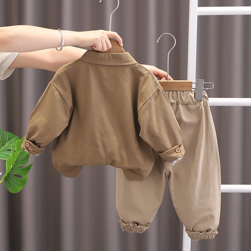 2024 New Spring Autumn High Quality Children Clothes Suit Long Sleeve T Shirt casual Coat Trousers 3 Pcs Baby Clothing Sets