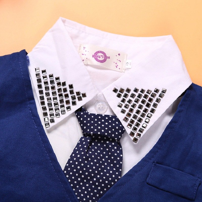 European New Spring Baby Boys Clothes Gentleman Suit Toddler Boys Clothing Set Baby Infant Clothing Wedding Birthday Outfits