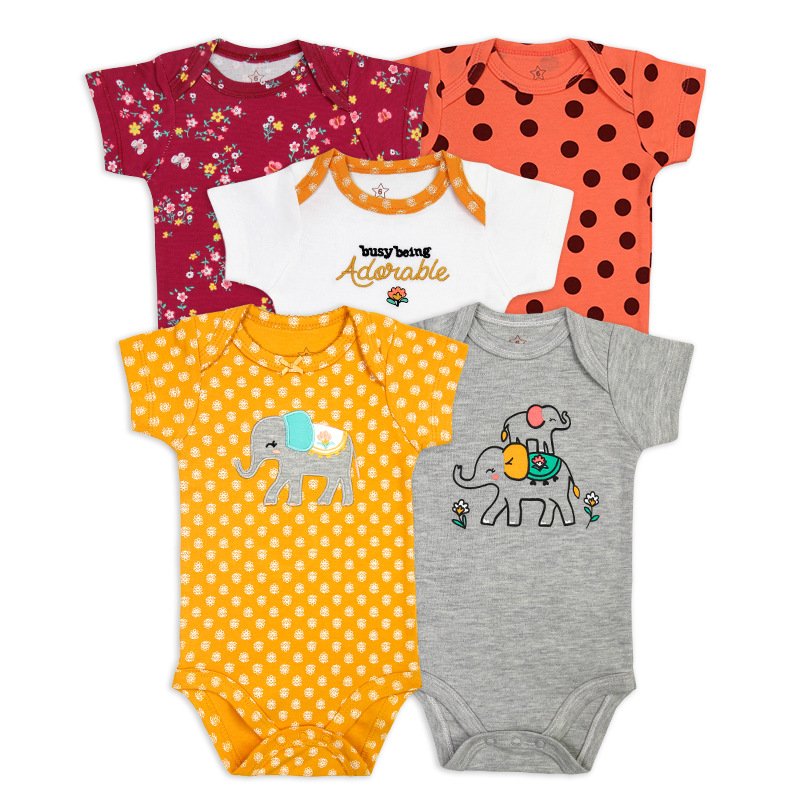 5PCS/Lot Baby Boys Clothes Girls Clothing Bodysuits Baby Girls Clothes 0-18M Newborn 100%Cotton