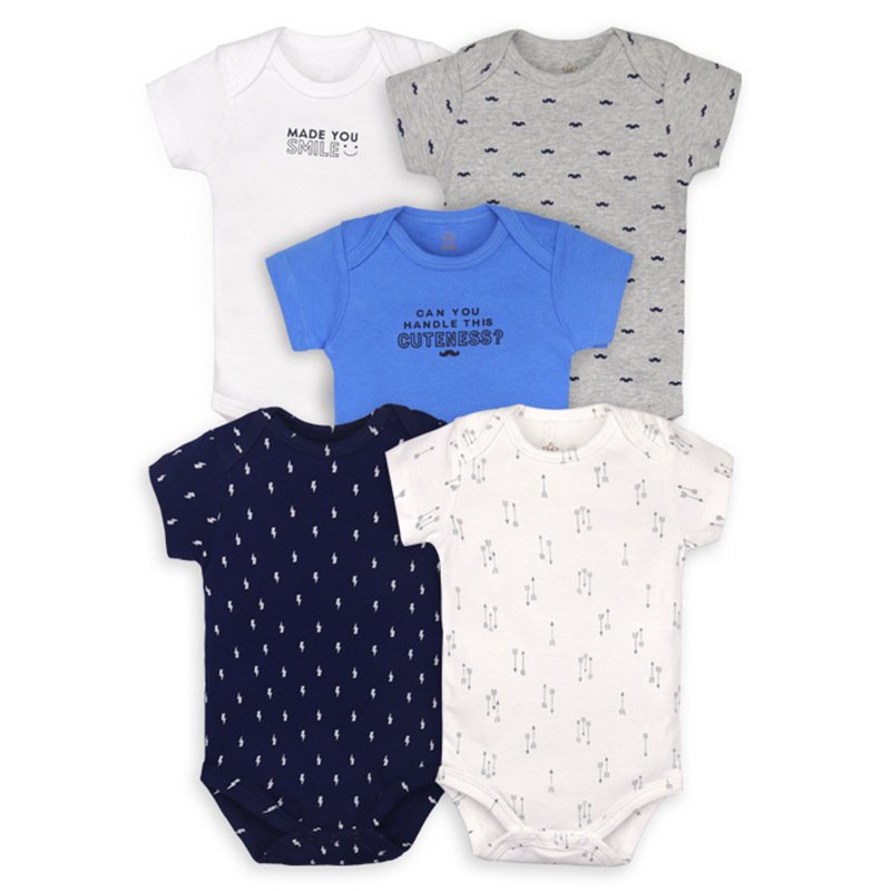 5PCS/Lot Baby Boys Clothes Girls Clothing Bodysuits Baby Girls Clothes 0-18M Newborn 100%Cotton