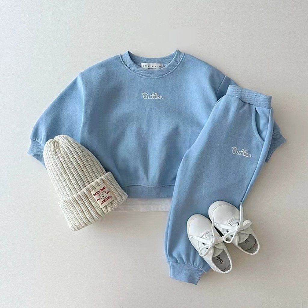 Children'S Sweatshirt Sweatpants 2 Set Of Spring And Autumn Boys And Girls Sports Suit Cotton Kids Clothes