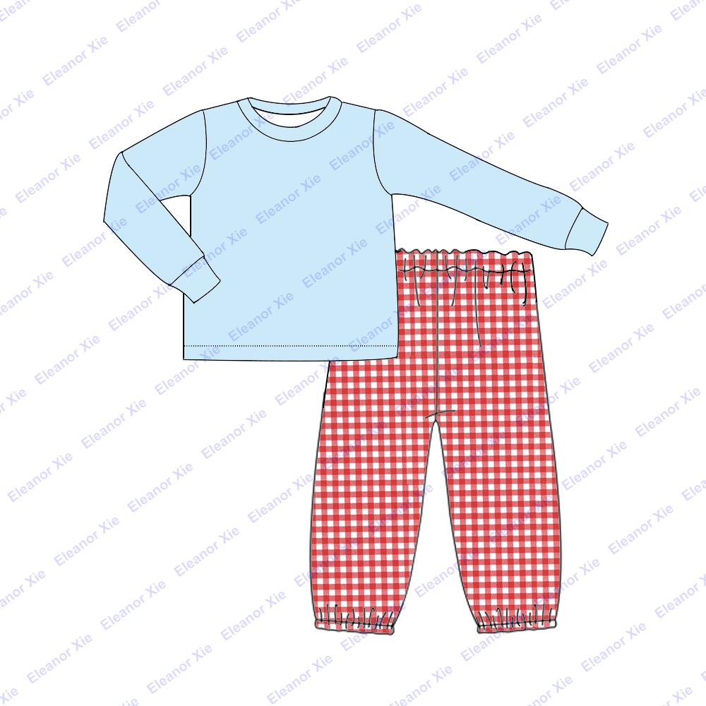 Custom logo cotton toddler boys clothing bloomer pant sets fall long sleeve babies kids boys clothing for 2-12