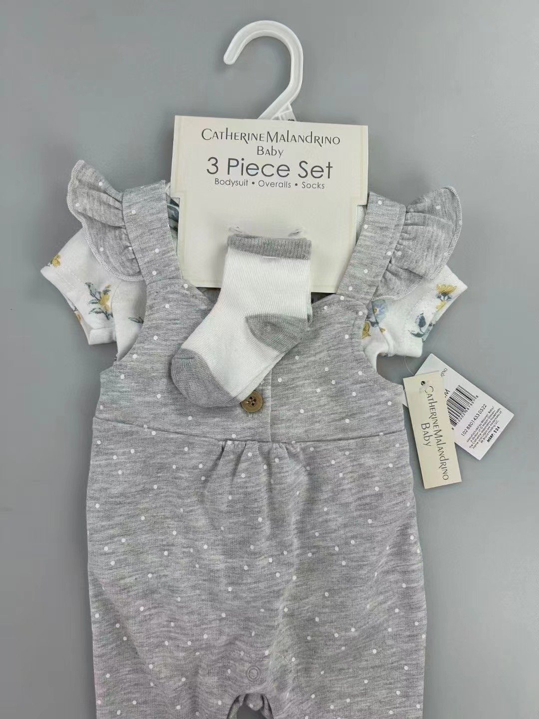 New Arrival High Quality Newborn Bodysuit Overalls And Socks 3-Piece Sets Children Cute Cartoon Sets Boy Cotton Soft Sets 0-18m