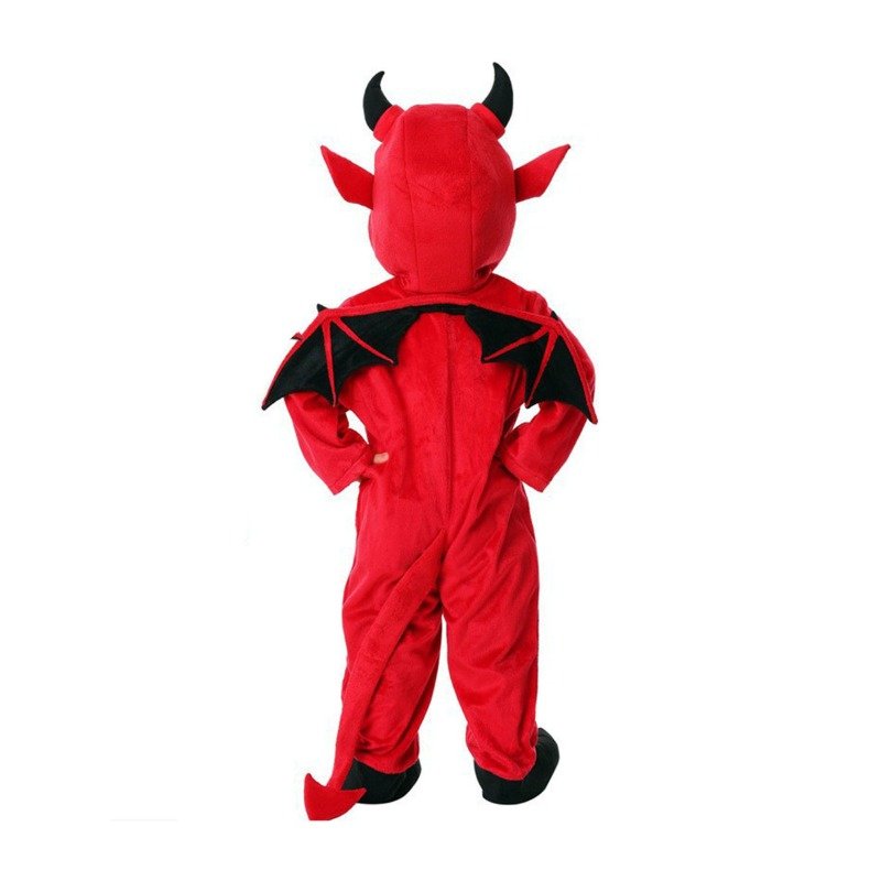 Halloween Children Clothing Red Devil Bat Cloak Performance Clothing Dressing Up Bodysuit Cosplay Kids Costumes Sets