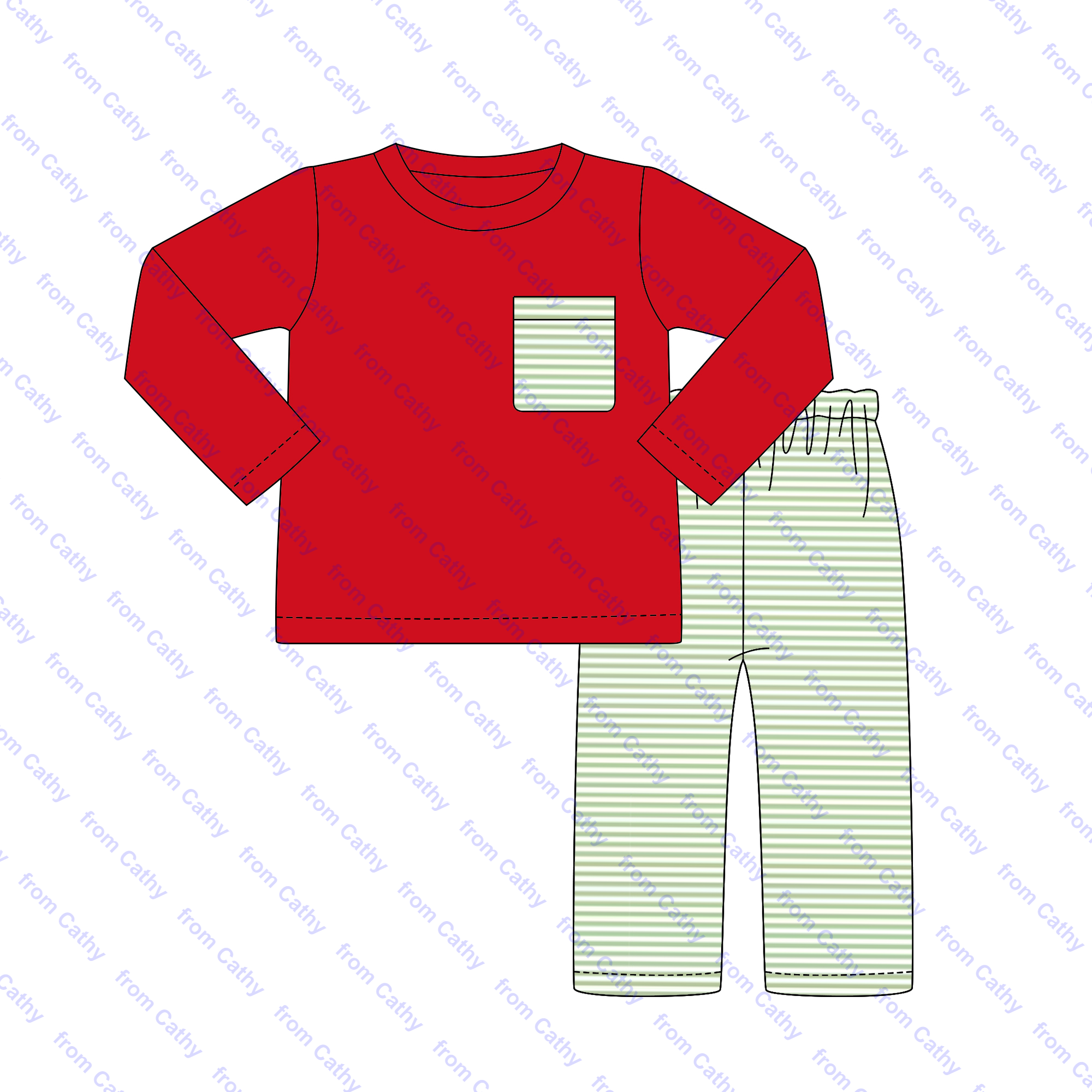 New Christmas cotton red toddler baby girls boys clothes set long sleeve Xmas sibling matching monogram outfits