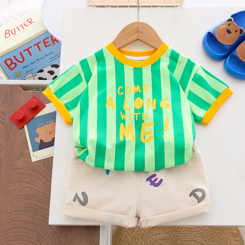 Summer Fashion Children Sports Suit Short sleeved T shirt shorts Clothes Sets Casual Teenager Outfits Boys Clothing Sets