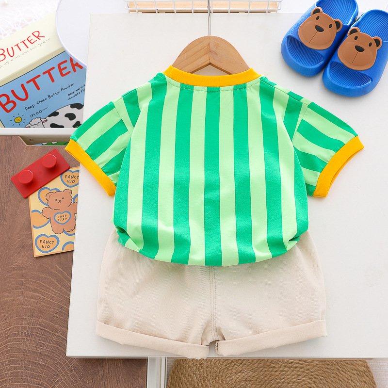 Summer Fashion Children Sports Suit Short sleeved T shirt shorts Clothes Sets Casual Teenager Outfits Boys Clothing Sets