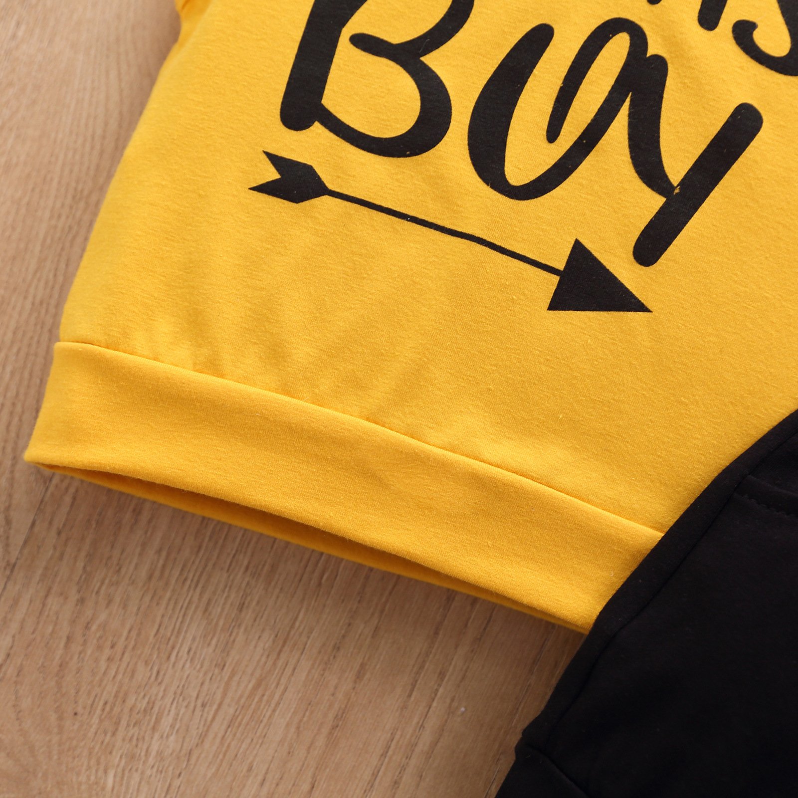 Boy's Cotton Sleeveless Hooded Vest with Explosion Print Dress Casual Style Baby Suit
