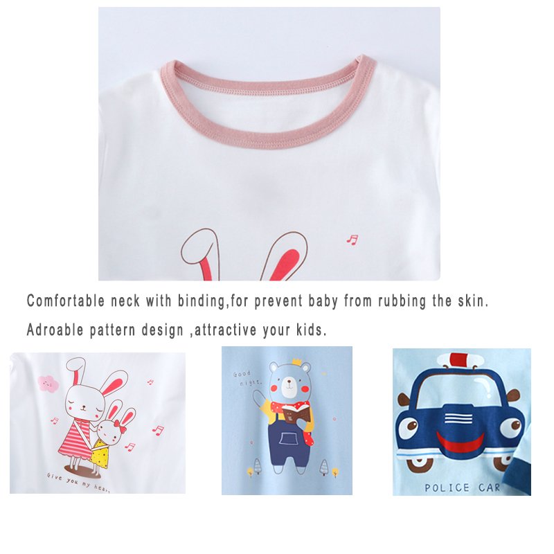 Cartoon sleepwear for kids 2 pieces boys pyjamas set spring/autumn adorable design kids pyjamas