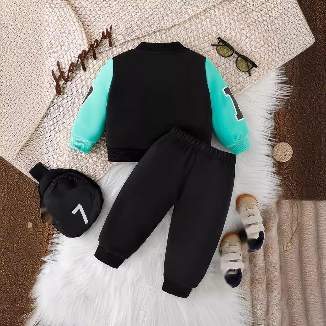 Ins Fashion Winter Autumn Children Suits 2pcs Cartoon Fashion Boys Clothing Sets