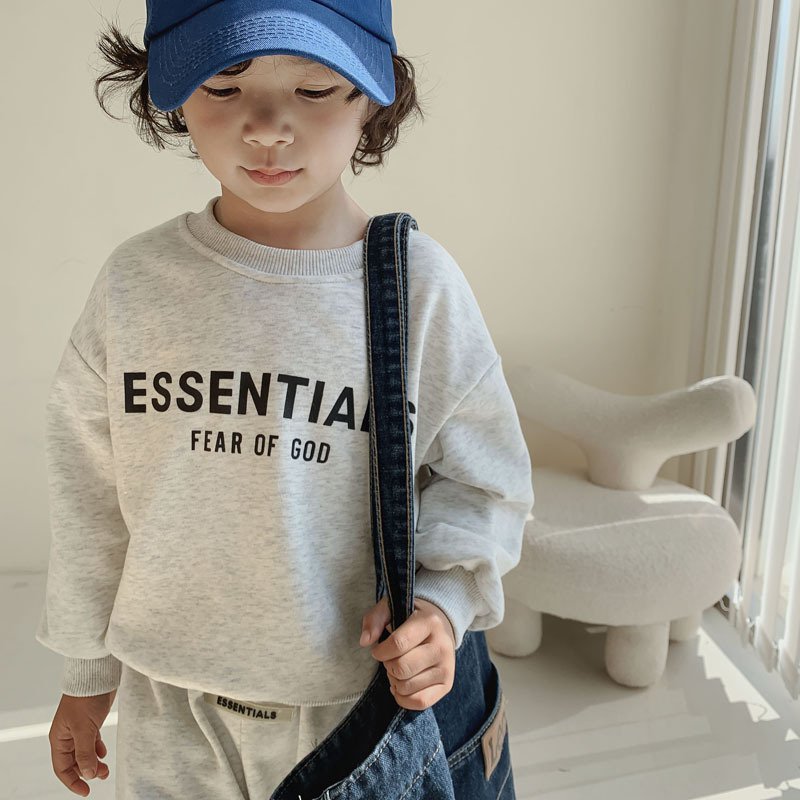 Wholesale Children Clothes Boys Clothing Set Spring Cotton sweatshirt and jogger custom kids clothing