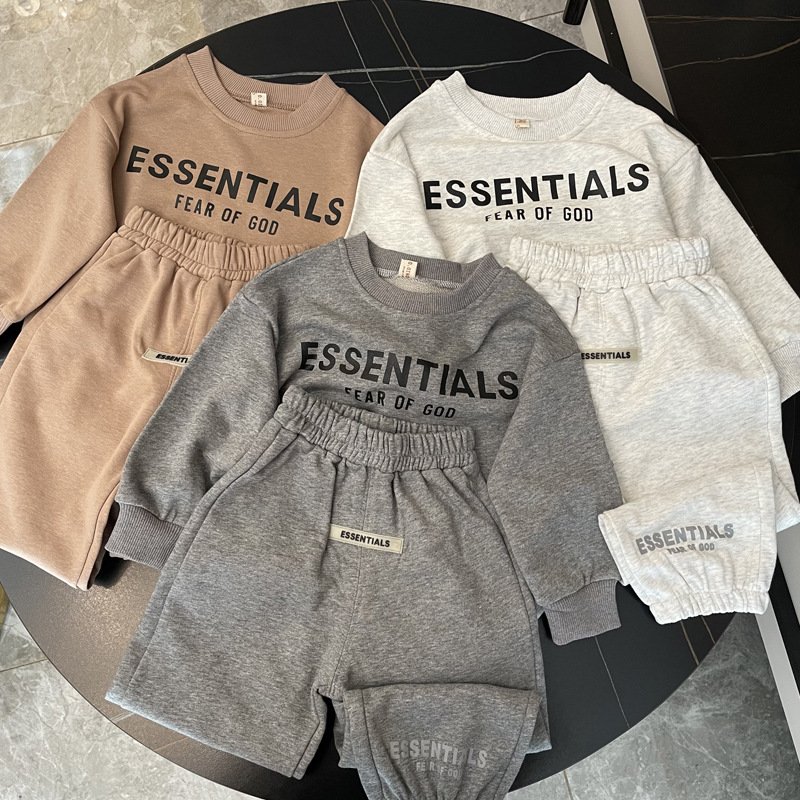 Wholesale Children Clothes Boys Clothing Set Spring Cotton sweatshirt and jogger custom kids clothing