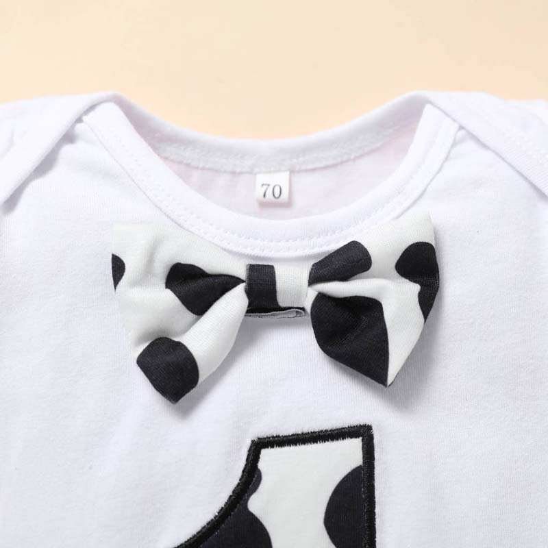 Fashion style newborn baby boy cloth gentleman short sleeve suit Summer Outfits For Boy Infant BBOF-025