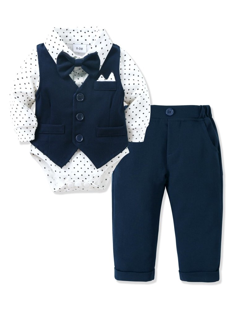 Wholesale Toddler Boy Clothing Set Babies Children Clothes 2 Pieces With High Quality Baby Boy Clothes Formal Party Suit Baby
