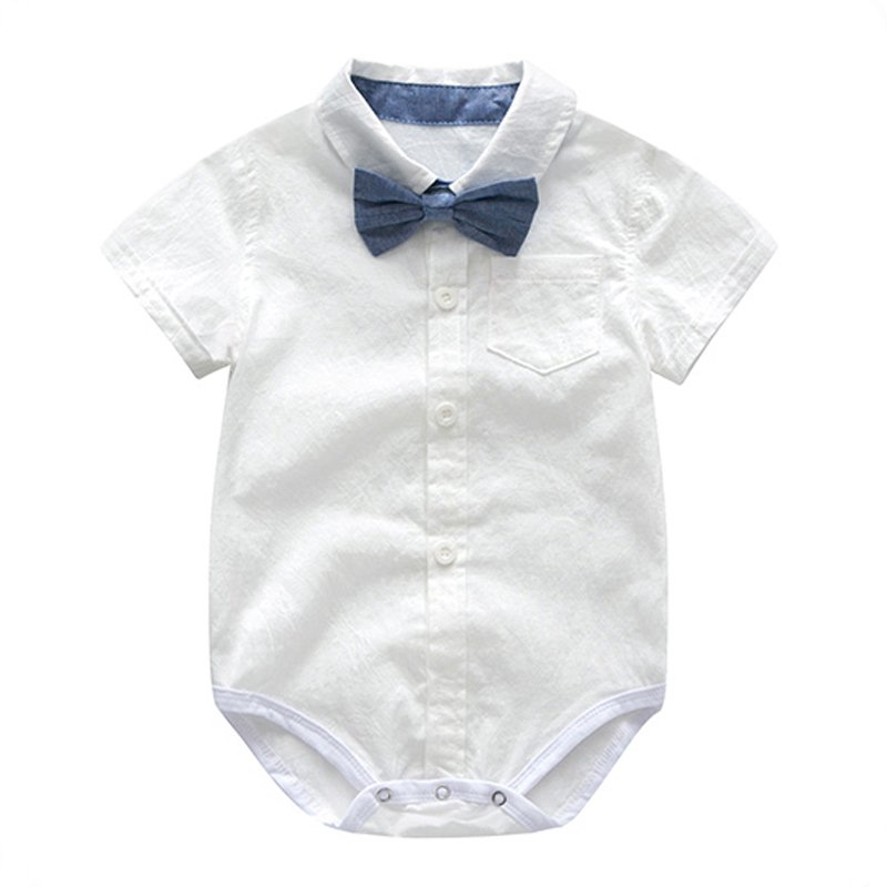 Wholesale Custom Logo Kids Toddler Boy Rompers Clothes OEM ODM Children Little Bodysuits Suit for Baby Clothing Sets