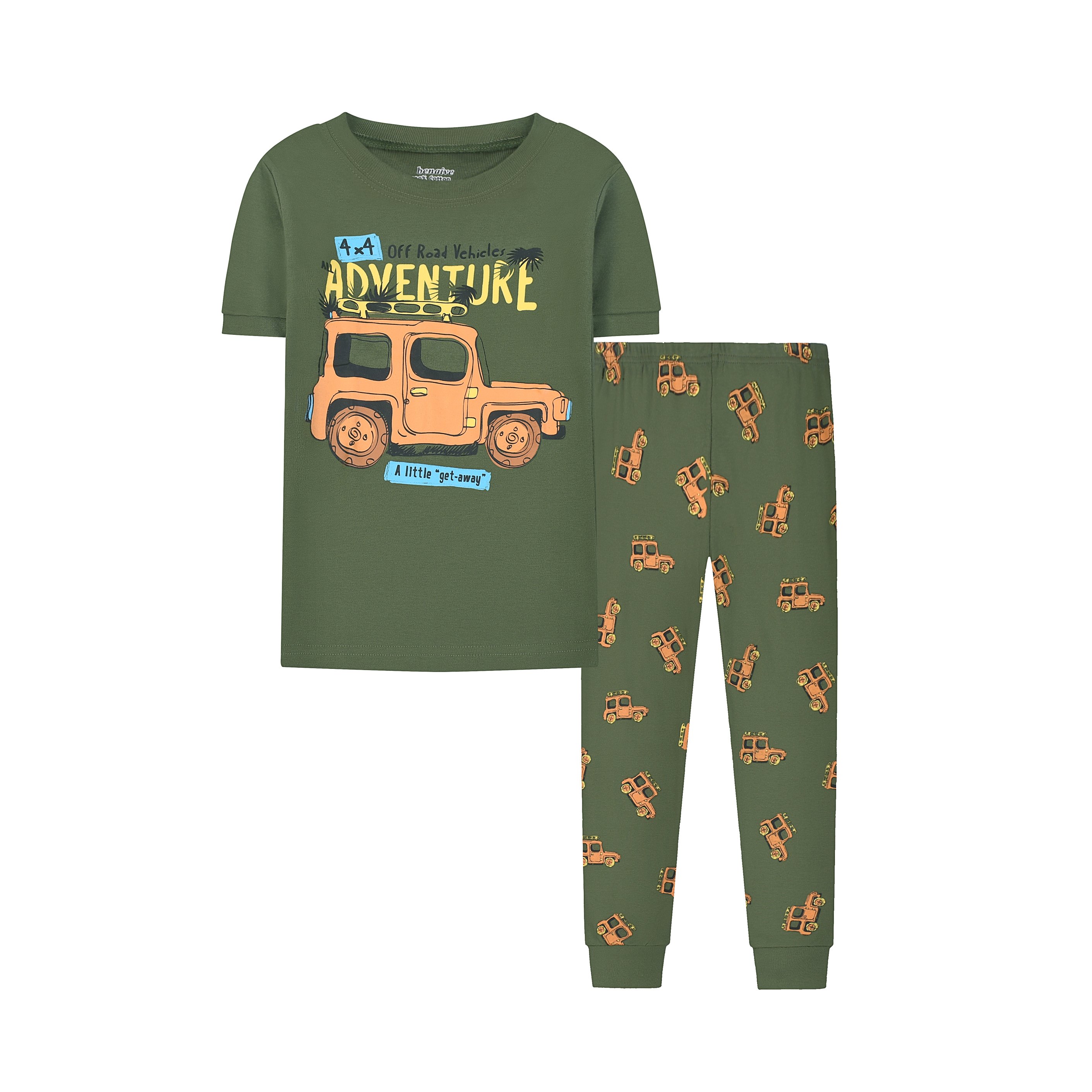 3 sets Hot selling 100% cotton children's clothing cheap price Summer and autumn soft home clothes cartoon children pajamas