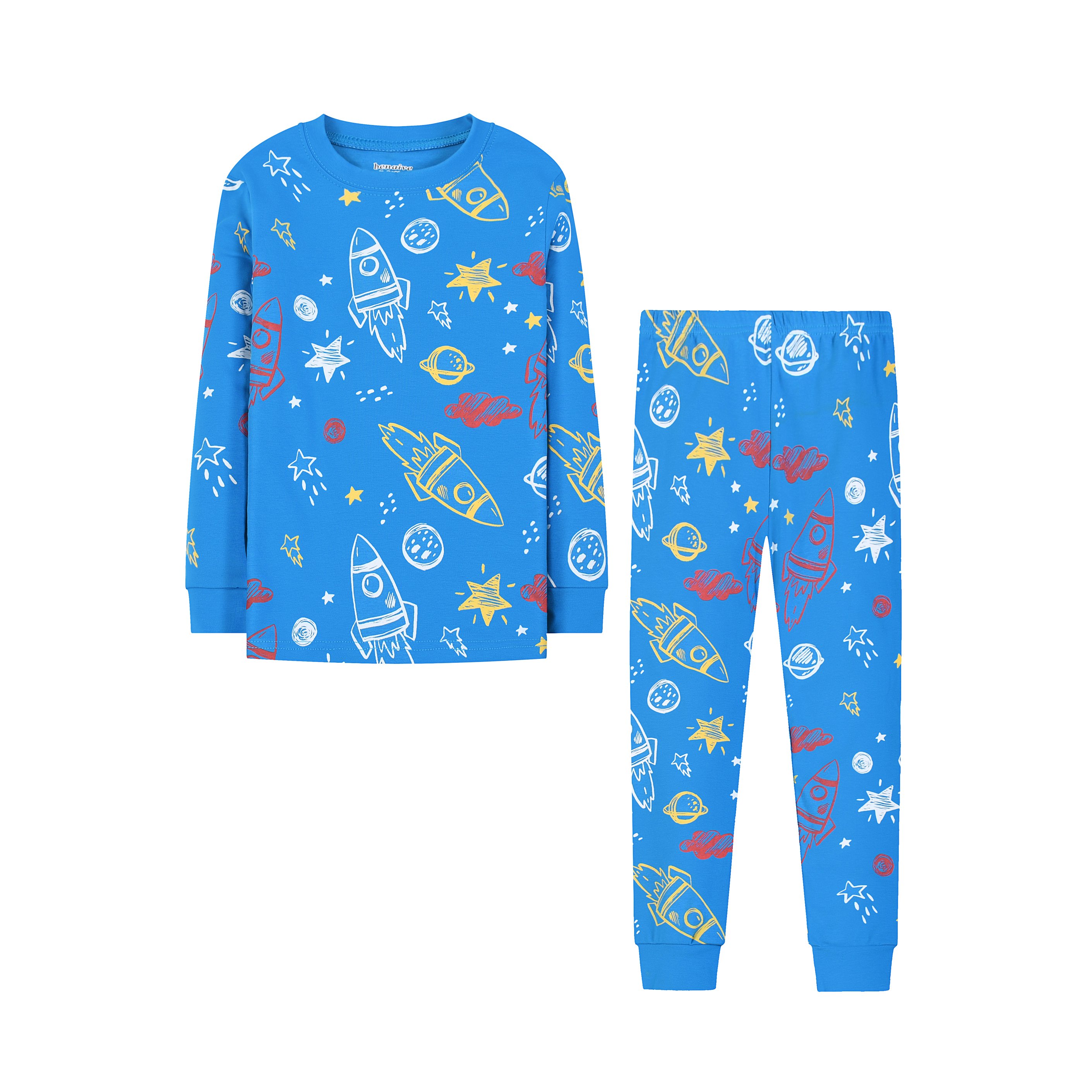 3 sets Hot selling 100% cotton children's clothing cheap price Summer and autumn soft home clothes cartoon children pajamas