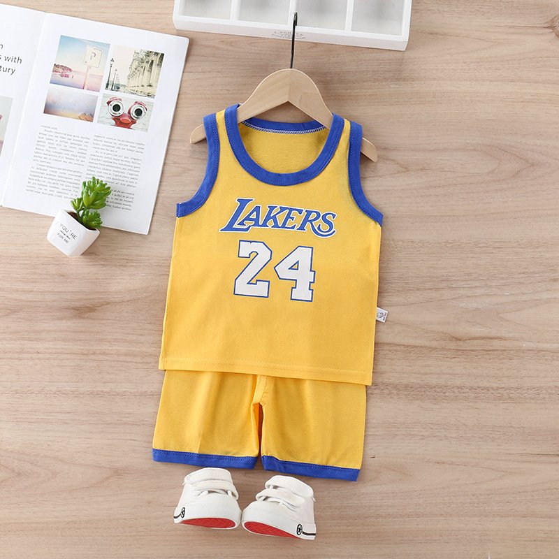 Wholesale children Boys clothing sets 3-4 years tank tops cotton shorts clothes for boys