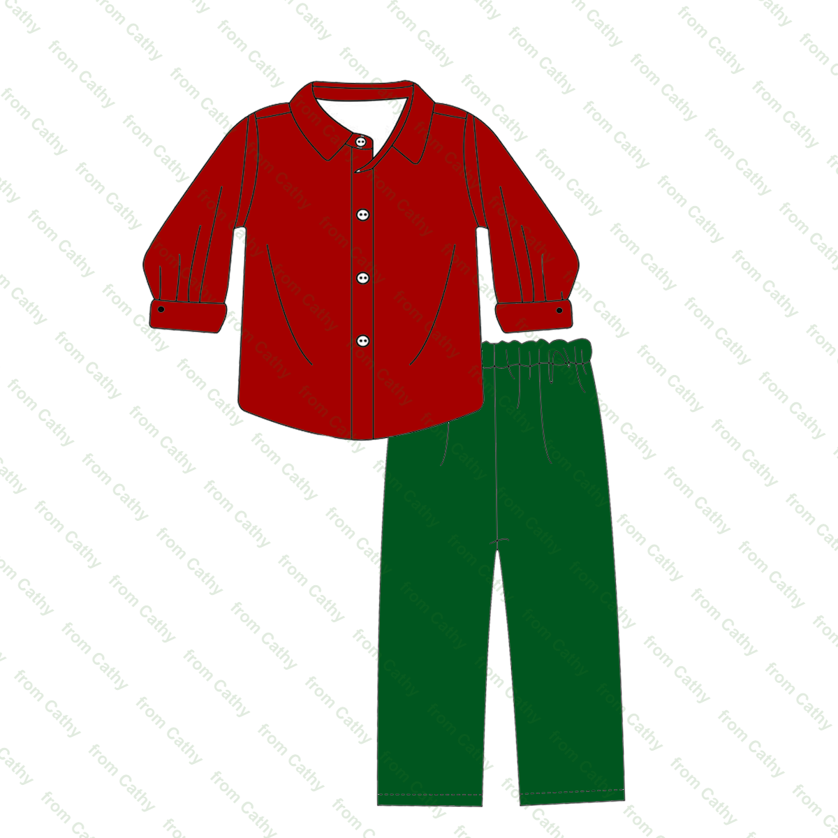 Christmas blank sibling match baby boys girls clothes winter long sleeve monogram red Xmas cotton kids outfits