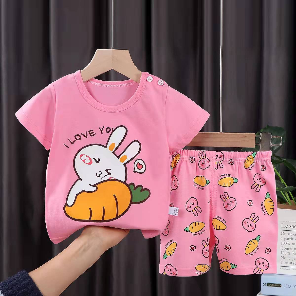 Boy Clothing Sets Casual T-shirt Set Shorts Pure-cotton Children Suit