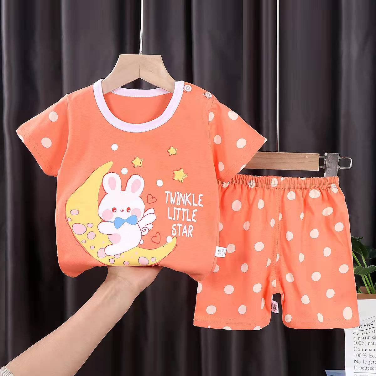 Boy Clothing Sets Casual T-shirt Set Shorts Pure-cotton Children Suit