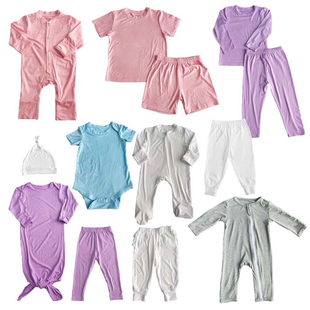 Kids Designer Clothing 100% Cotton Kids Pajamas Kids Clothing Custom 2 pcs Set Baby Girl Boy Sleepwear