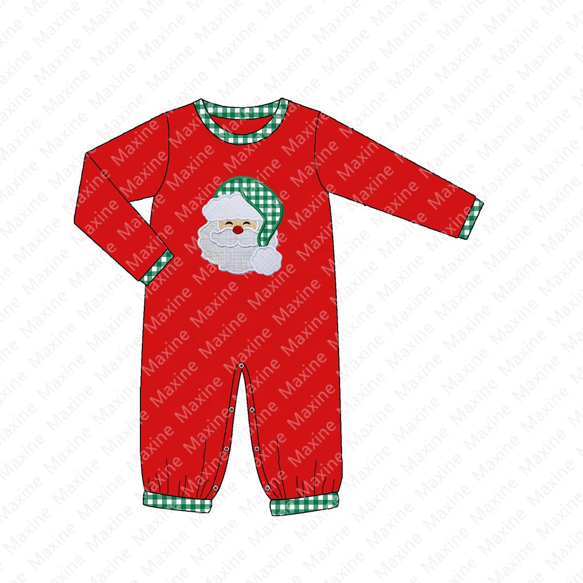 Customized New Products Christmas Boys Clothing Sets Santa Applique Custom Kids Clothing With Best-selling custom