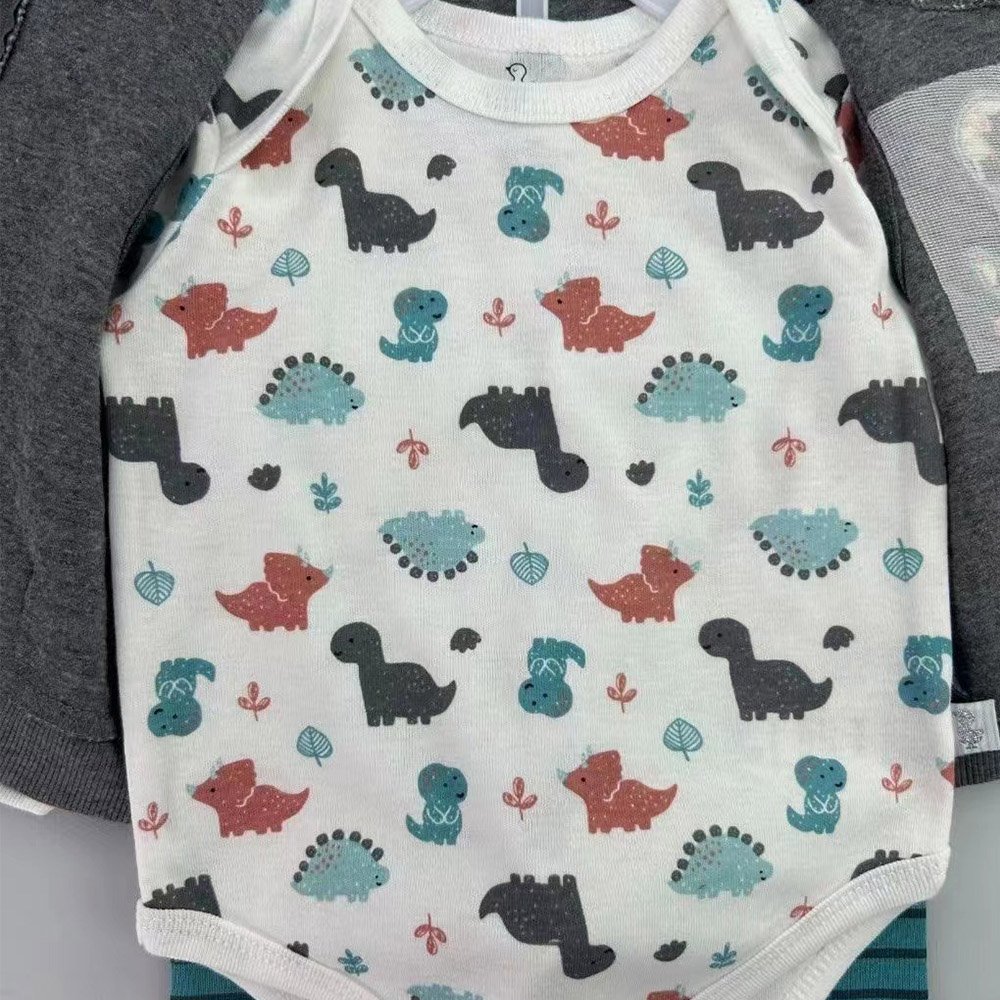 Winter 0-9 Month Baby Girls And Boys Hoodie Vest+Trousers+Long Sleeve Romper 3pcs Clothes Set Thick Newborn Baby Set