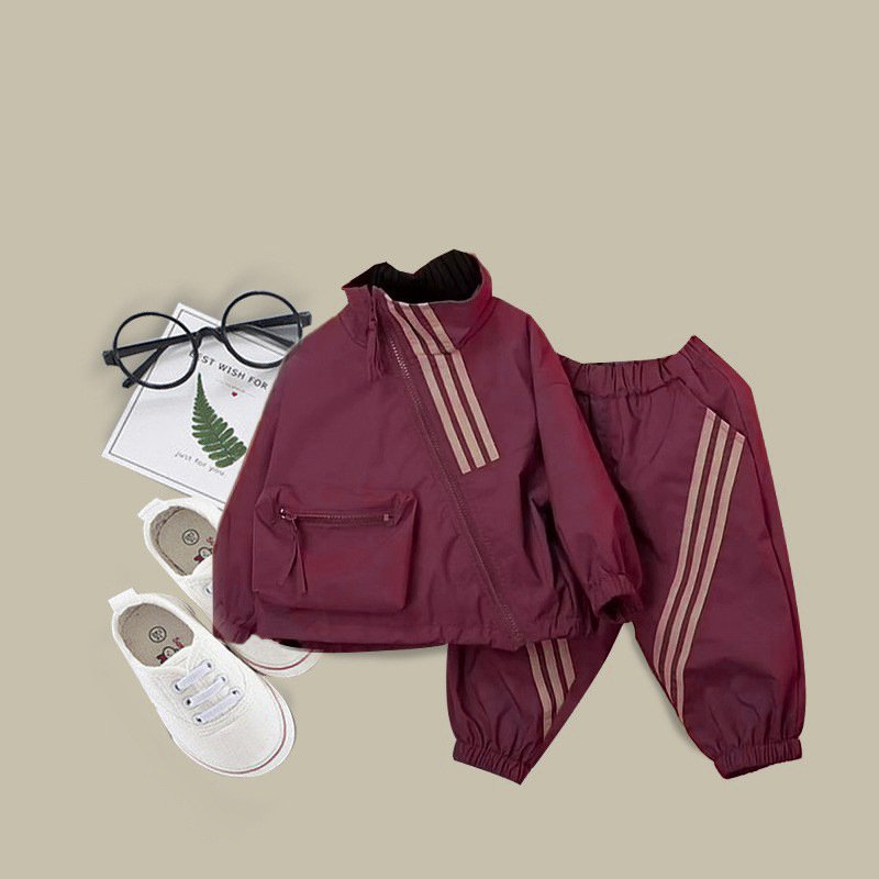 Boys' storm jacket set Children 2pcs Sports Suits new baby jacket Casual Boys clothing set