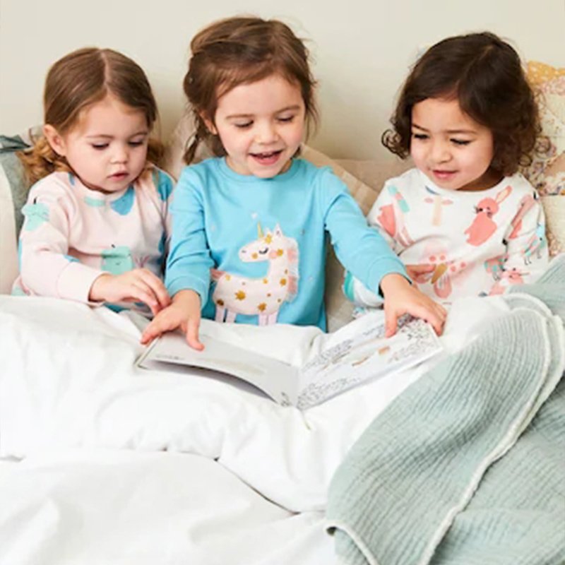 New Custom Children 100% Cotton Pyjamas Set Elasticated Waist Pyjamas Crew Neck Pajamas Set