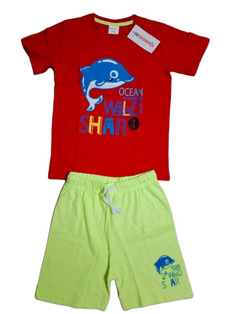 Summer Wholesale Children Kids Clothes Short Sleeve Baby T Shirt Boys Set Spring Cotton Quantity Custom from Lennox Fashion BD
