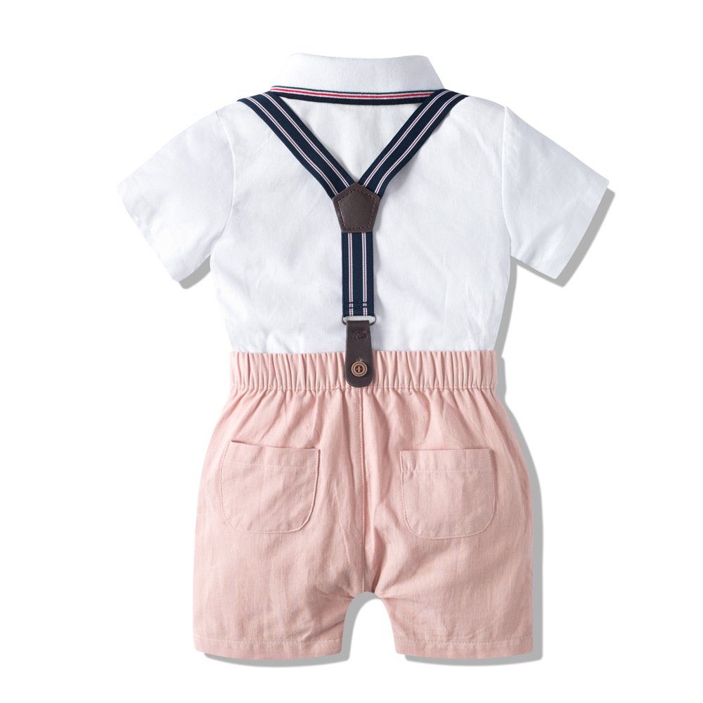 High Quality Summer Boys Formal Wear Babies Clothing Set 1 Year Old Boys Clothes For Birthday Party