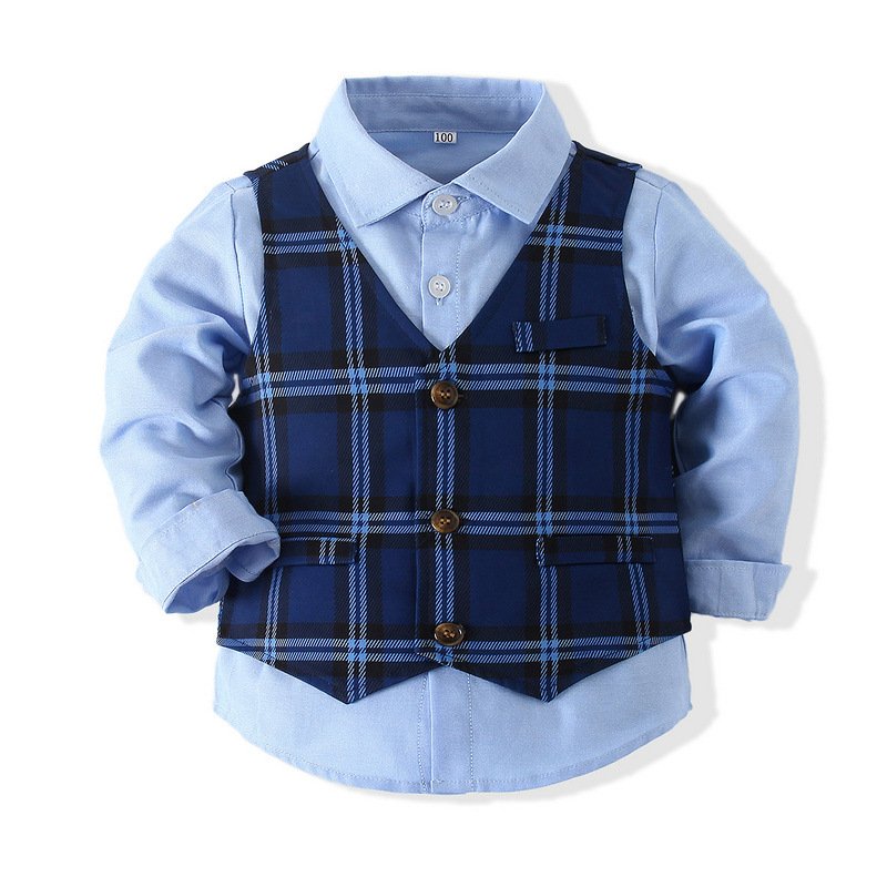 CQZ tzc3223 Wholesale Kids 3 Pieces Set Gentleman Formal Suit Children outfit Boy Suit baby boy summer clothing sets