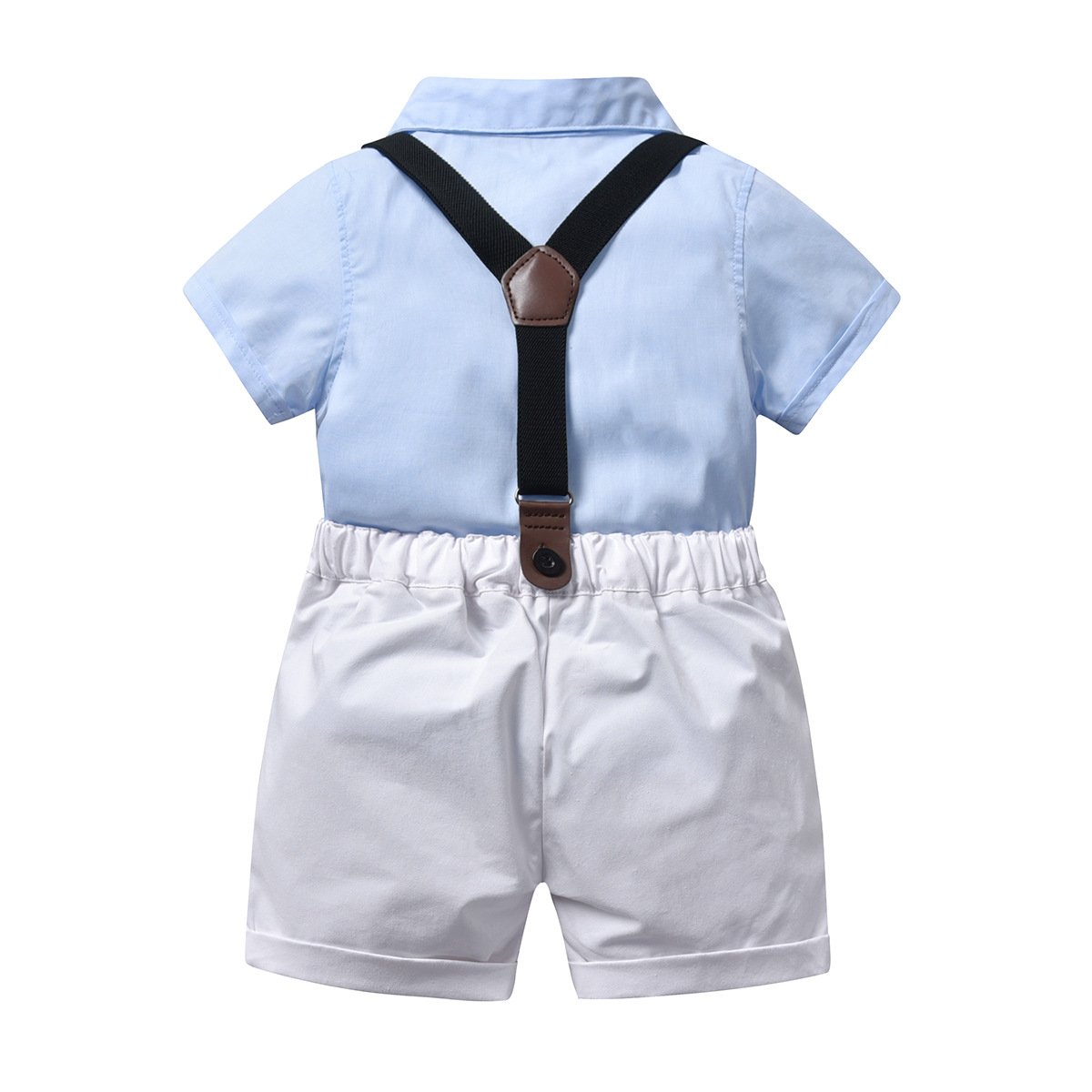 Kids Gentleman Clothes Toddler Boy Infant Baby Kid Causal Outfits for Boys 1 to 6 Years Blue Shirts Shorts Boys Baby Clothes
