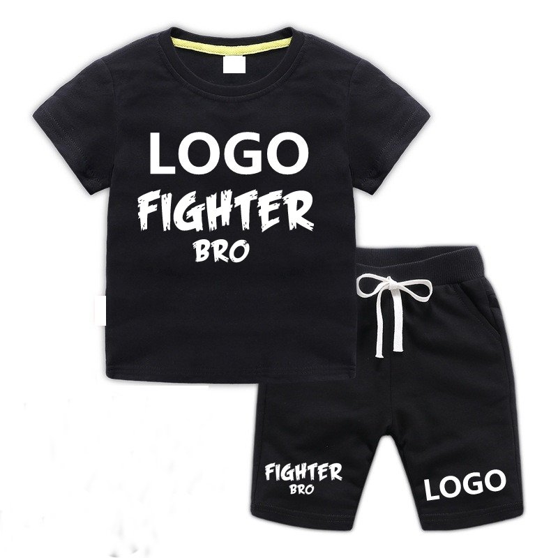 100% Cotton Shorts And T Shirt Sets Baby Boys Clothing Sets 3 To 7 Years Old Kids Clothing