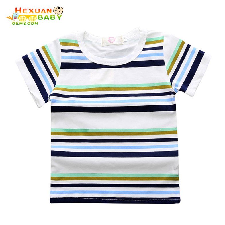 Factory custom kids summer clothing sets cotton knit printed embroidery 2 piece set for boys