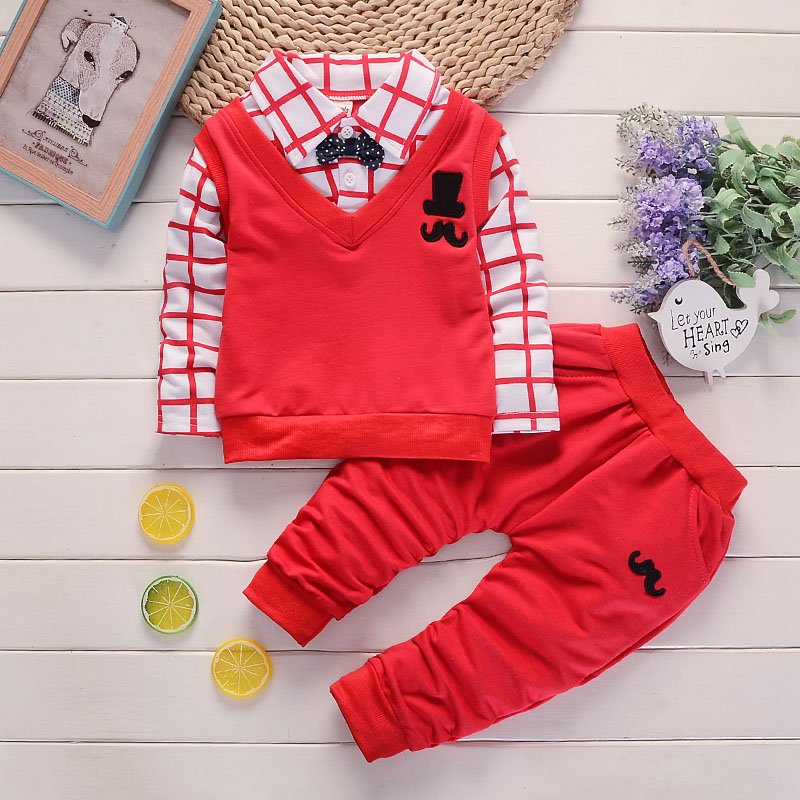 Wholesale Spring autumn Baby Boy Clothes Set Children Clothing Sets