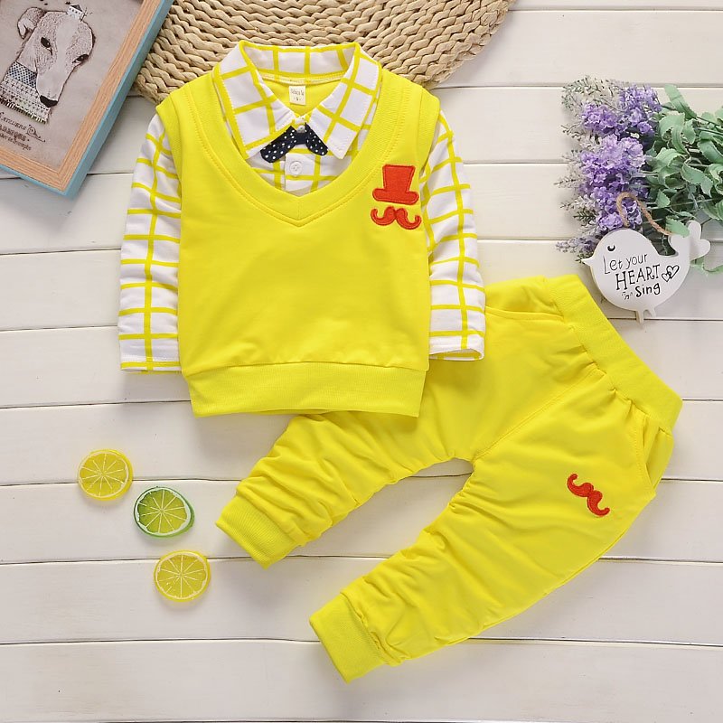 Wholesale Spring autumn Baby Boy Clothes Set Children Clothing Sets