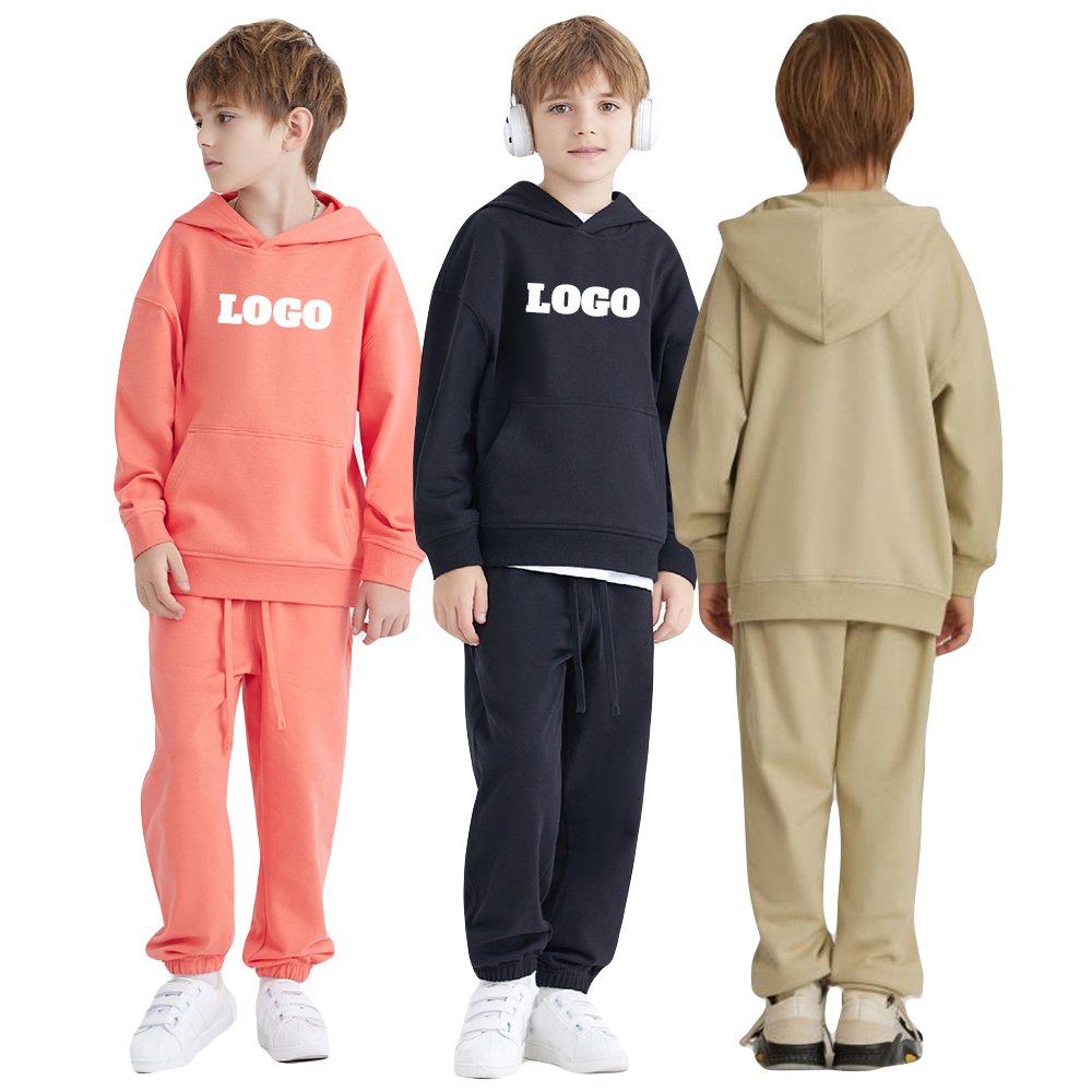 High Quality Cotton Baby Girl Boy Unisex Kids Tracksuits For Boys 2 Pieces Jogging Suit Children Kids Sweatsuit Sets