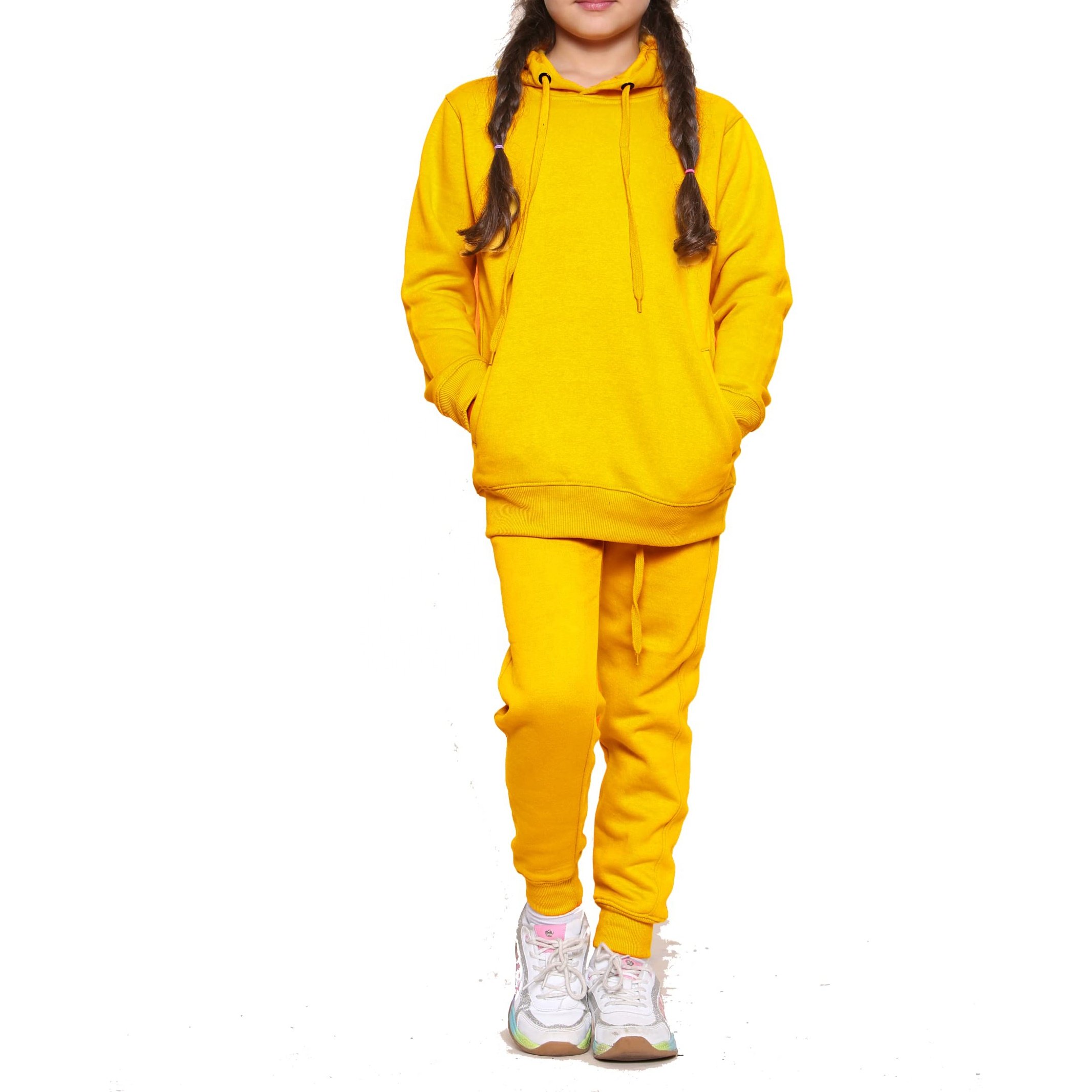 Custom Logo Hoodies Kids Fleece Sweater Trousers Joggers Two Piece Sweatsuit Set Boys Girls Outfit Unisex Kids Tracksuit