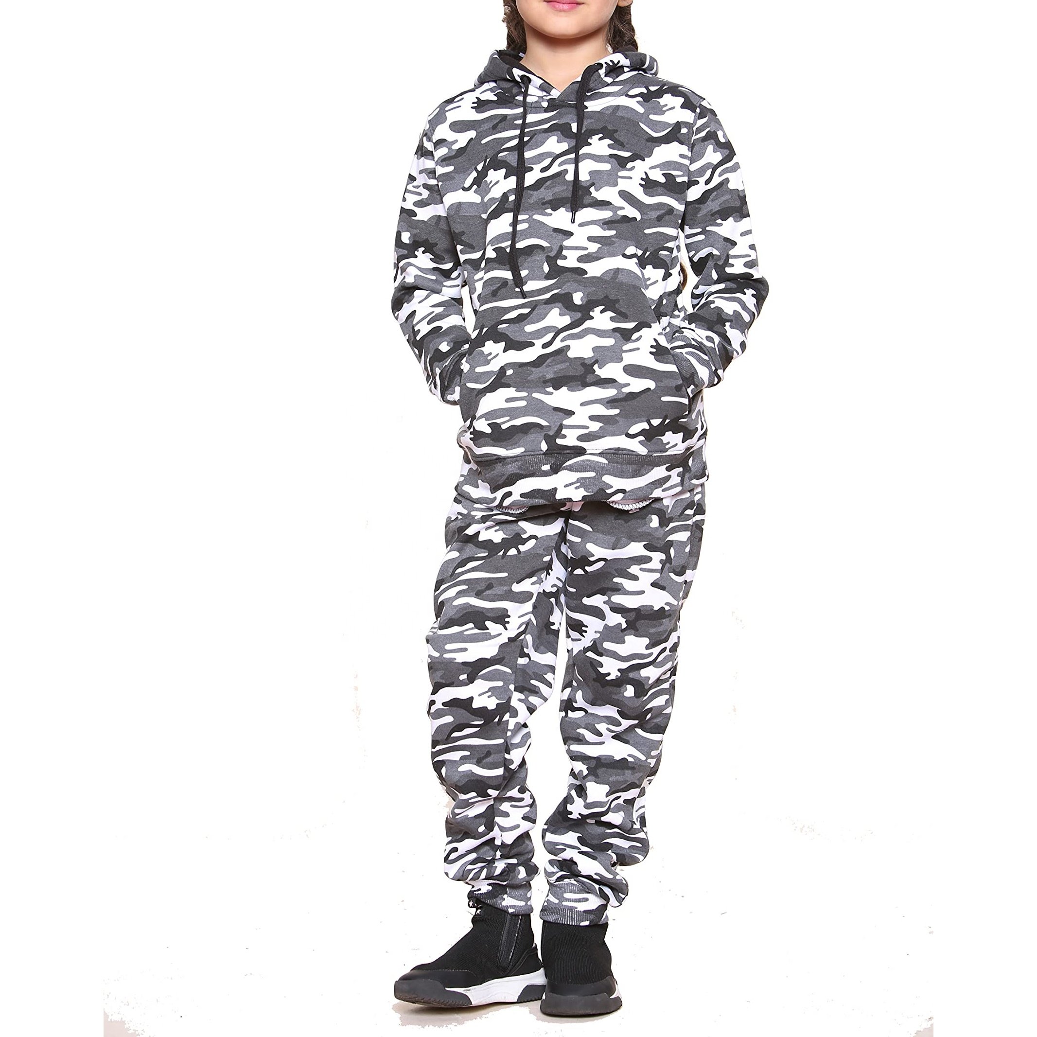 Custom Logo Hoodies Kids Fleece Sweater Trousers Joggers Two Piece Sweatsuit Set Boys Girls Outfit Unisex Kids Tracksuit