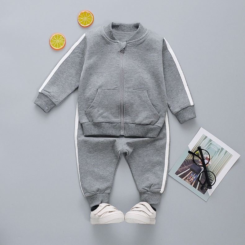 Spring Autumn Cotton Long Sleeve Casual Style Baby Clothes Suits 2pcs Baby Boys' Clothing Sets 1-5Y Kids Sweatsuit Sets